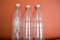 Plastic bottles PET, reuse, recycle and stop pollution Royalty Free Stock Photo