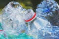 Plastic bottles, recycle waste management Royalty Free Stock Photo