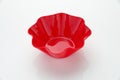 Plastic Bowls, Plastic Snack Bowls, white background Royalty Free Stock Photo