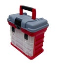 Plastic boxes and containers for storing and carrying tools and various little things Royalty Free Stock Photo