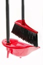 Plastic broom with dustpan