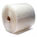 Plastic bubble wrap roll for protecting fragile items Royalty Free Stock Photo