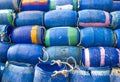 Plastic bucket for fishermen