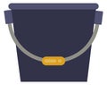 Plastic bucket icon. Color gardening container symbol