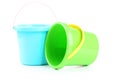 Plastic buckets Royalty Free Stock Photo