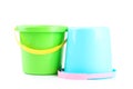 Plastic buckets Royalty Free Stock Photo