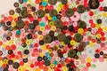 Plastic buttons, Colorful buttons background, Buttons close up, Buttons background