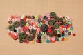 Plastic buttons, Colorful buttons background, Buttons close up, Buttons background Royalty Free Stock Photo