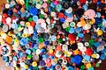 Plastic buttons, Colorful buttons background, Buttons close up, Buttons background Royalty Free Stock Photo