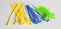 Plastic Cable Ties Colors on background Royalty Free Stock Photo