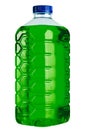 Plastic canister with nonfreezing liquid. Royalty Free Stock Photo