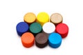 Plastic caps Royalty Free Stock Photo