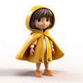 3d Render Plastic Cartoon Of Mia And Poncho With Short Hair