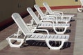 Plastic chaise Royalty Free Stock Photo