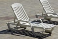 Plastic chaise Royalty Free Stock Photo