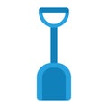 Children`s sand shovel vector icon flat isolated Royalty Free Stock Photo