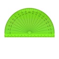 Plastic circular protractor