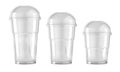 Plastic clear cup with dome lid