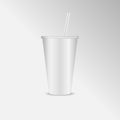 Plastic clear cup - illustration