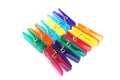 Plastic Clothes Pegs Royalty Free Stock Photo