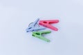 The plastic clothespin detail