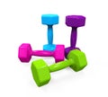 Plastic Coated Dumbbells