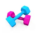 Plastic Coated Dumbbells