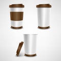 Plastic coffee cup template