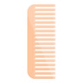 Plastic comb icon cartoon vector. Beauty hairbrush