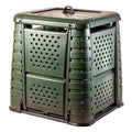 Plastic compost bin with ventilation holes for aeration Royalty Free Stock Photo