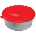 Plastic container for food