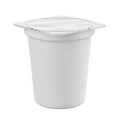 Plastic container with lid, isolated on white background Royalty Free Stock Photo