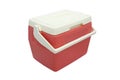 Plastic cooler box closed cover Royalty Free Stock Photo