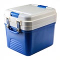 Plastic cooler box with thick insulation Royalty Free Stock Photo