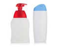 Plastic cosmetics,shampoo Bottles Royalty Free Stock Photo