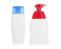 Plastic cosmetics,shampoo Bottles Royalty Free Stock Photo