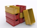 Plastic crate Royalty Free Stock Photo