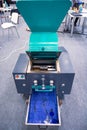 Plastic crusher. Device for shredding and recycling of plastic Royalty Free Stock Photo