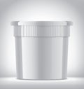 Plastic Cup on Background. Royalty Free Stock Photo