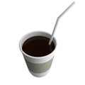 Plastic cup with beverage/coffee