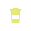plastic cup for coffee icon. Element of web icon for mobile concept and web apps. Colored isolated plastic cup for coffee icon can Royalty Free Stock Photo
