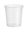 Plastic cup disposable dessert glass Royalty Free Stock Photo