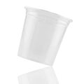 Plastic cup isolated on a white background Royalty Free Stock Photo
