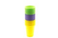 Plastic cup stack Royalty Free Stock Photo