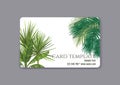 Plastic debit or credit, pass, discount, membership card template