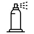 Plastic deodorant icon, outline style