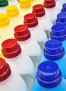 Plastic detergent bottles - cleaning products Royalty Free Stock Photo