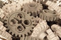 Plastic differential gears Royalty Free Stock Photo