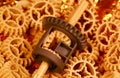 Plastic differential gears Royalty Free Stock Photo