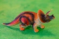 Plastic dinosaur Anchiceratops for kids in a preschool